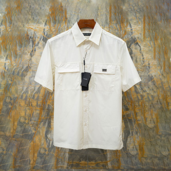 dolce gabbana cotton utility short-sleeve shirt